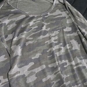 Lucky Brand Camouflage Long Sleeve Tee